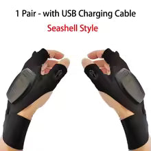 Gants avec lumières LED pour bricoler, faire du vélo ...