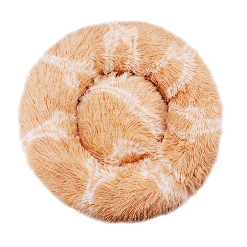 Lit lavable rond pour animaux de compagnie