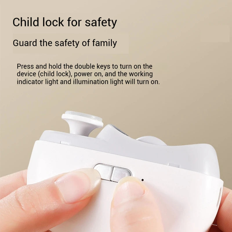 Coupe-ongles électrique automatique de sécurité avec lumière