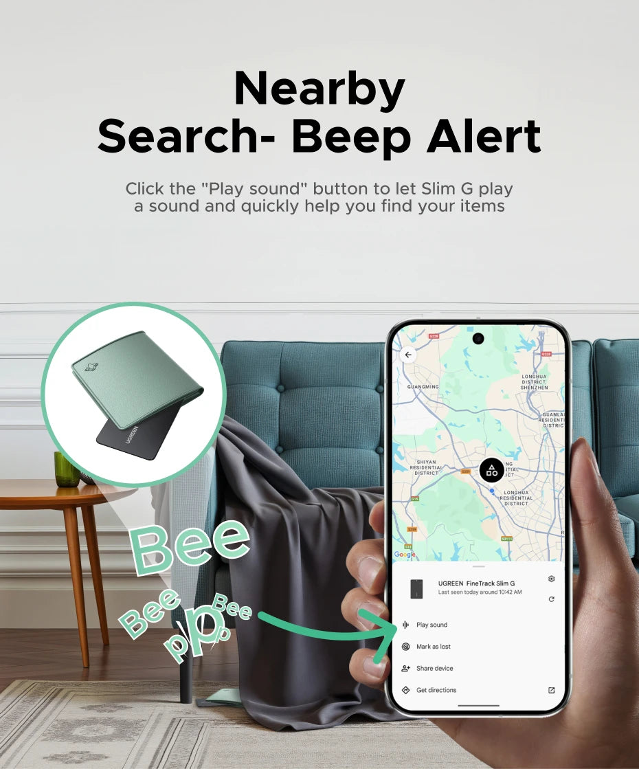 Localisateur objet format CB pour Android
