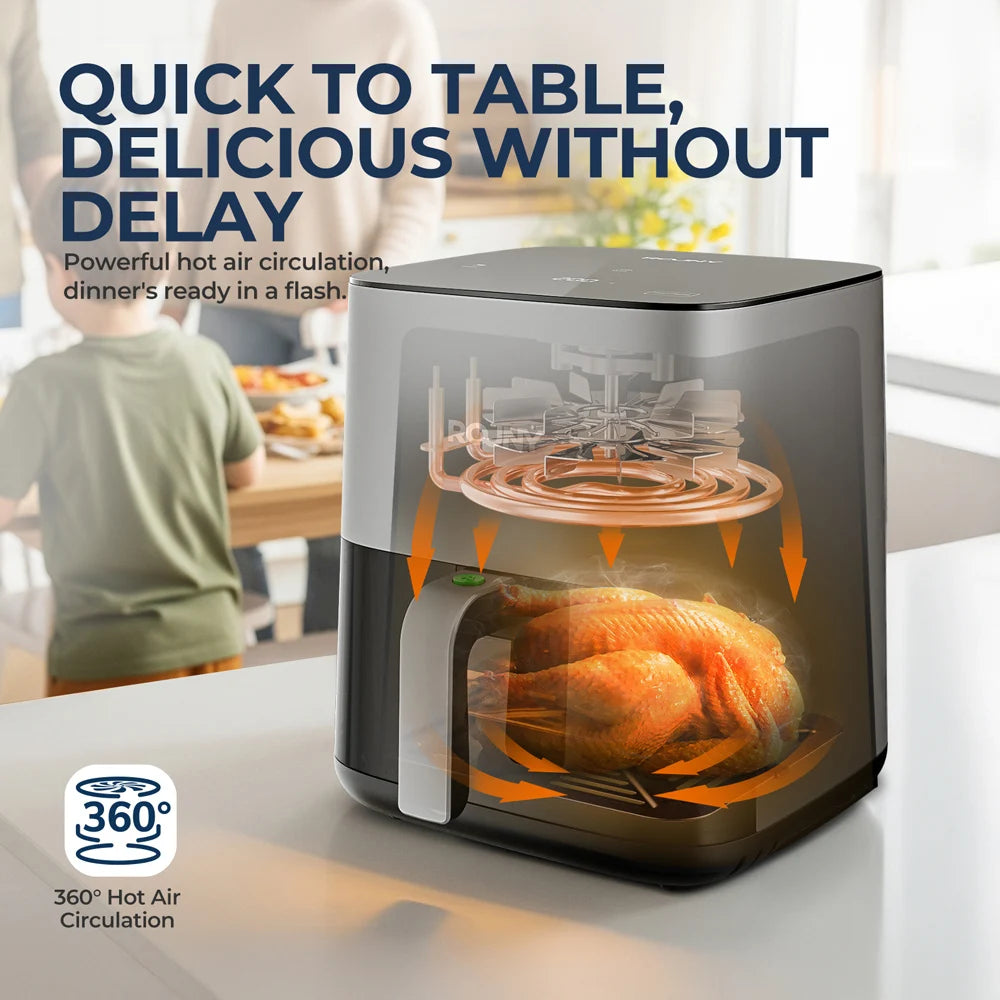 AirFryer (cuisson à Air chaud) 6,2 l XL, écran tactile, 2000W