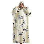Robe de chambre homme et femme extra large en polaire Sherpa pour un confort extra
