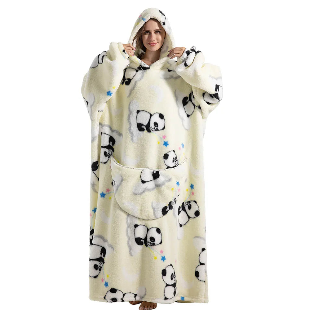 Robe de chambre homme et femme extra large en polaire Sherpa pour un confort extra