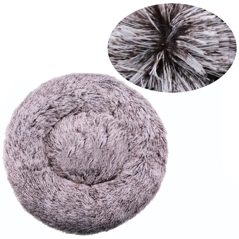 Lit lavable rond pour animaux de compagnie