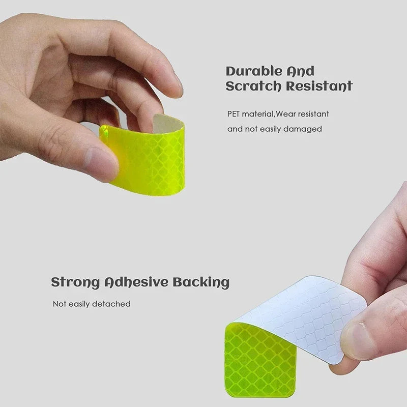 10 patchs réfléchissant à coller pour poussette, vélo ...