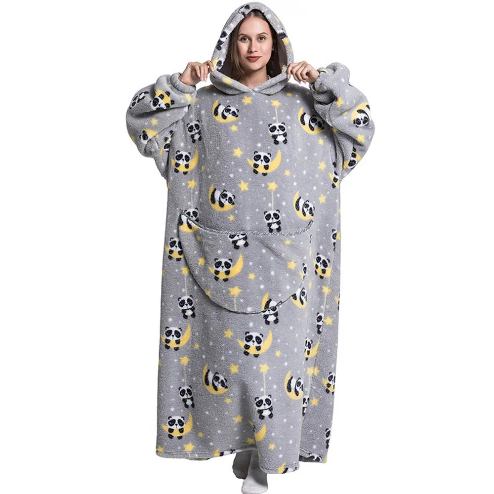 Robe de chambre homme et femme extra large en polaire Sherpa pour un confort extra