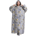 Robe de chambre homme et femme extra large en polaire Sherpa pour un confort extra