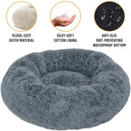 Lit lavable rond pour animaux de compagnie