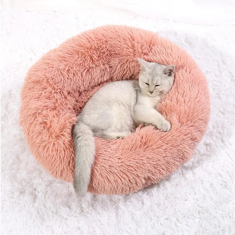 Lit lavable rond pour animaux de compagnie