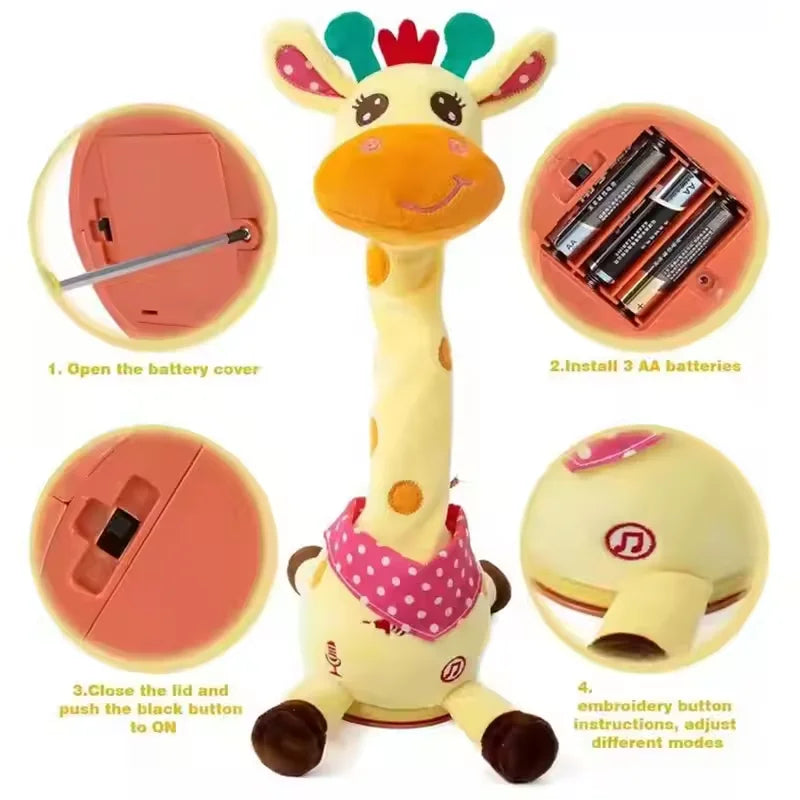 Jouet musical Girafe à 3 modes pour les tous petits