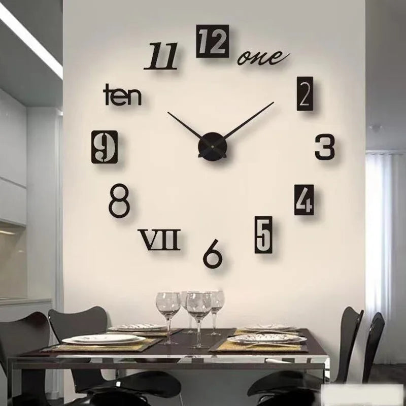 Horloge murale autocollante 40cm