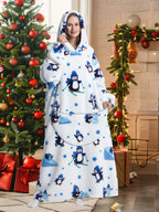 Robe de chambre homme et femme extra large en polaire Sherpa pour un confort extra