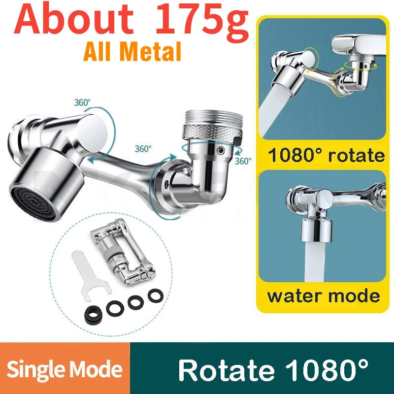 Adaptateur de robinet universel à rotation