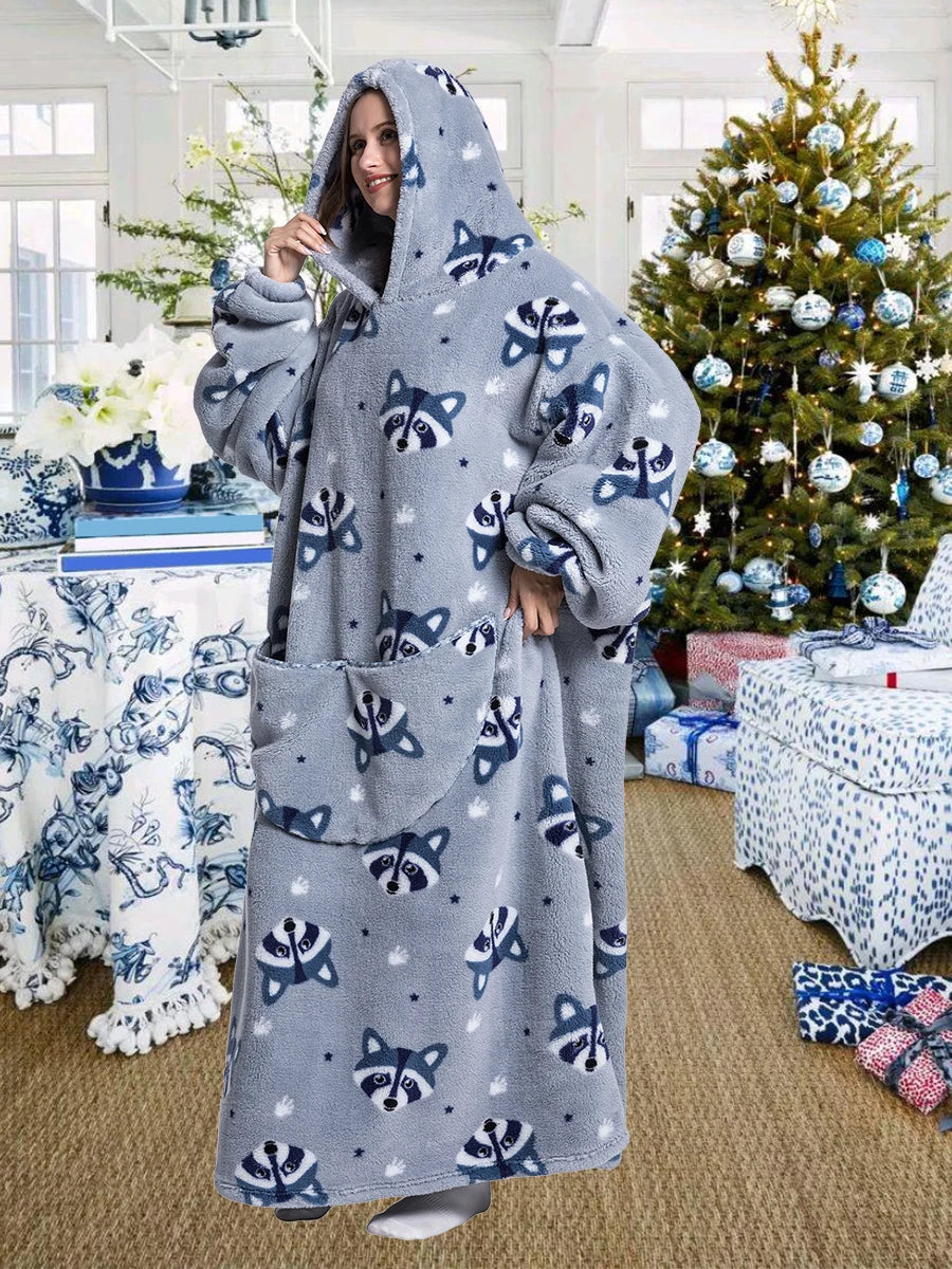 Robe de chambre homme et femme extra large en polaire Sherpa pour un confort extra