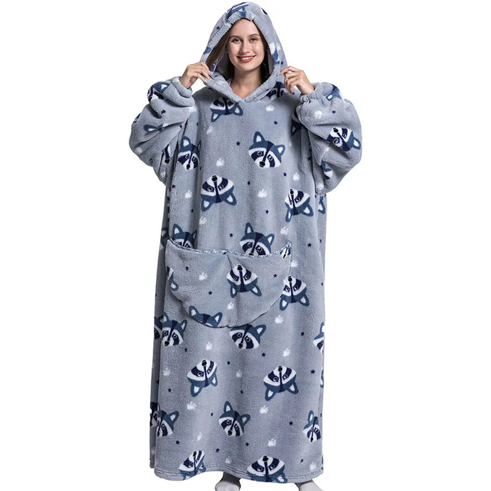 Robe de chambre homme et femme extra large en polaire Sherpa pour un confort extra