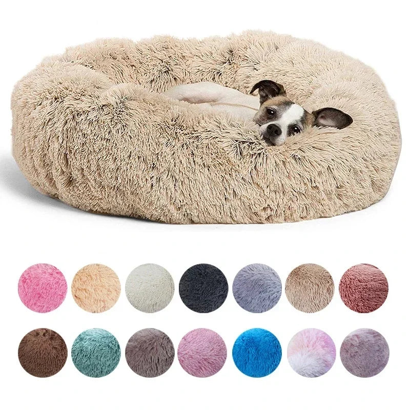 Lit lavable rond pour animaux de compagnie
