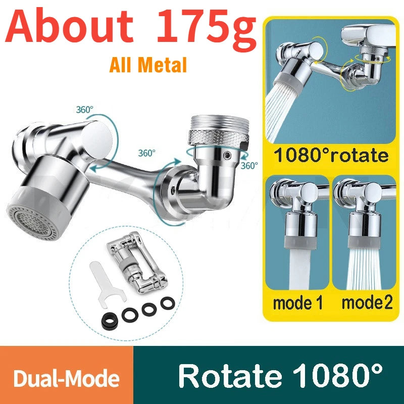 Adaptateur de robinet universel à rotation