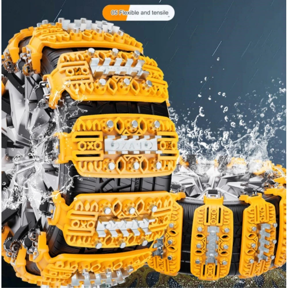 8 chaînes à neige universelles hyper pratiques