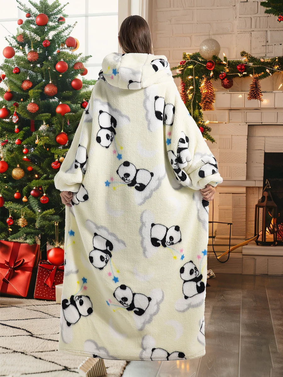 Robe de chambre homme et femme extra large en polaire Sherpa pour un confort extra