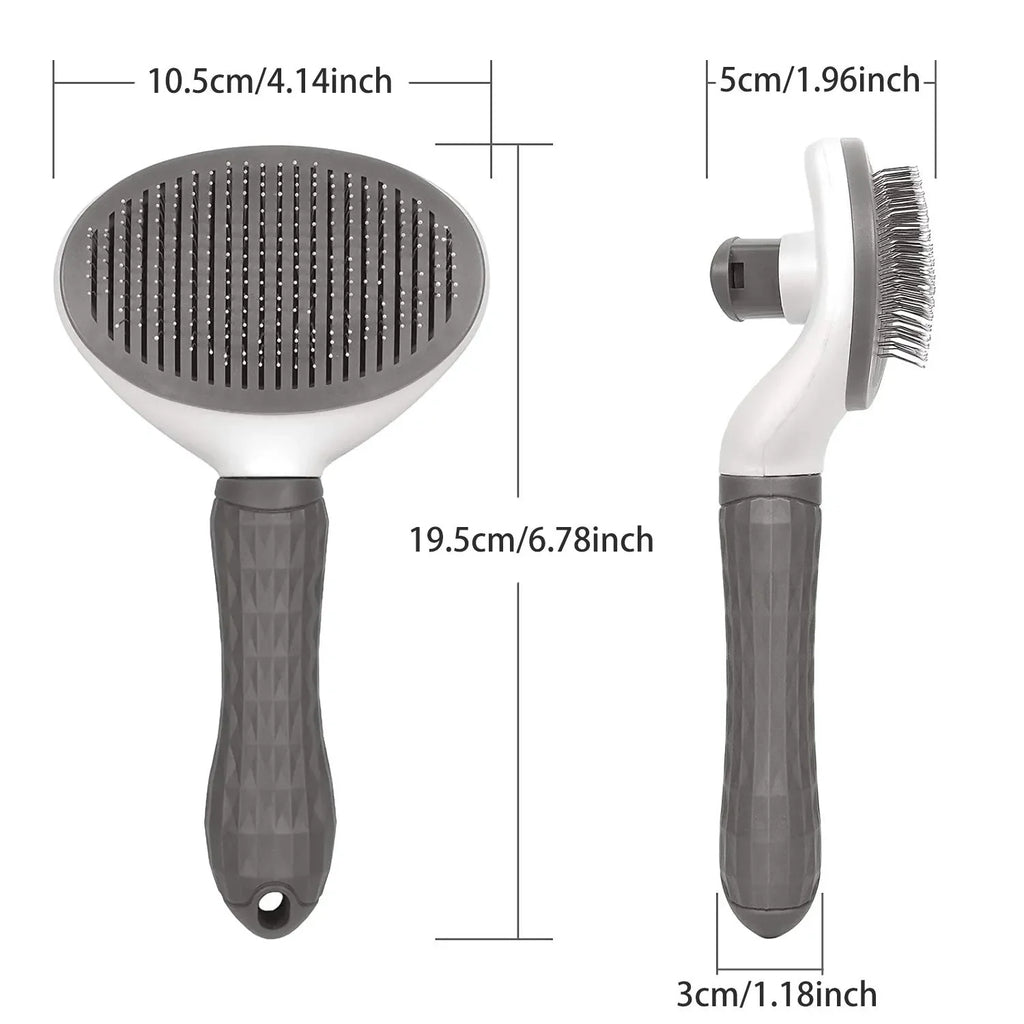 Brosse autonettoyante pour chien et chat