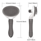 Brosse autonettoyante pour chien et chat