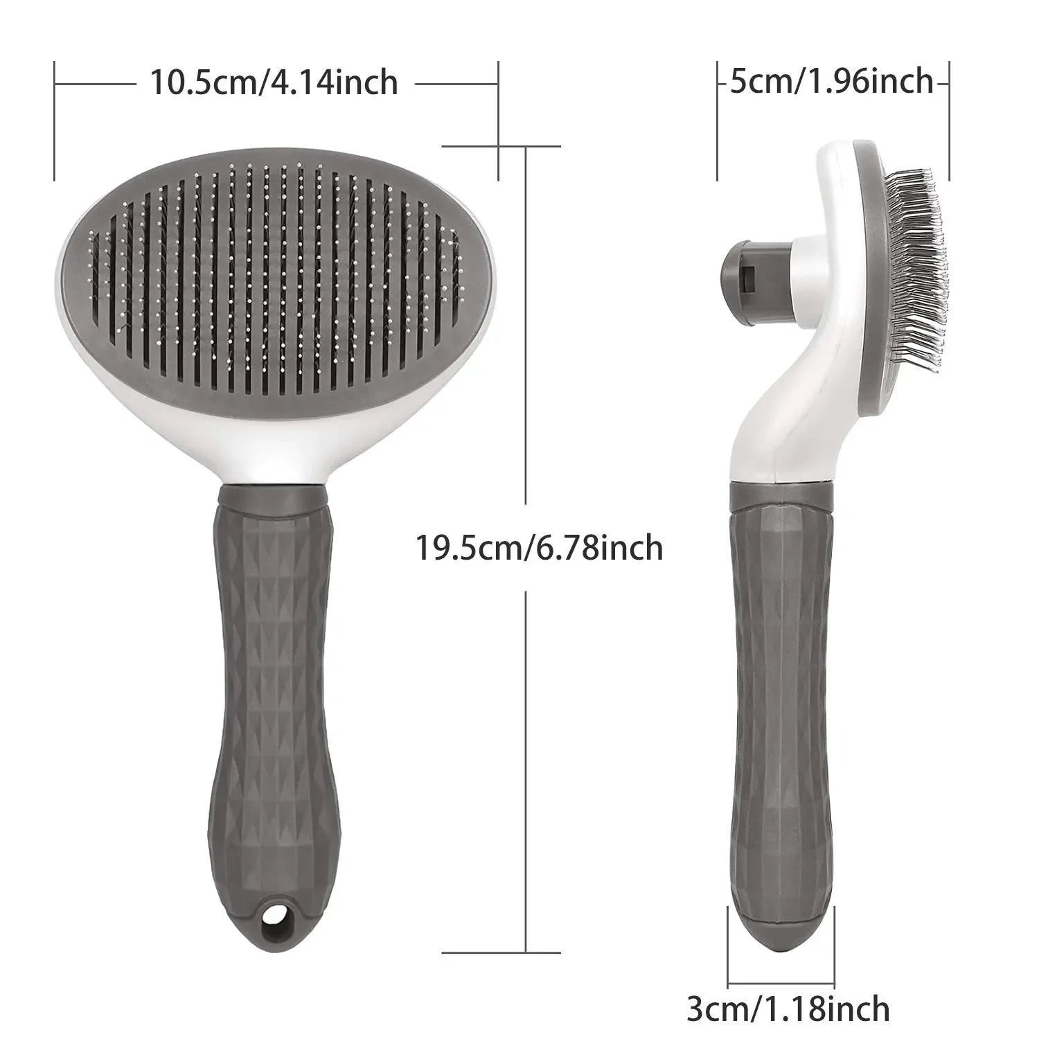 Brosse autonettoyante pour chien et chat