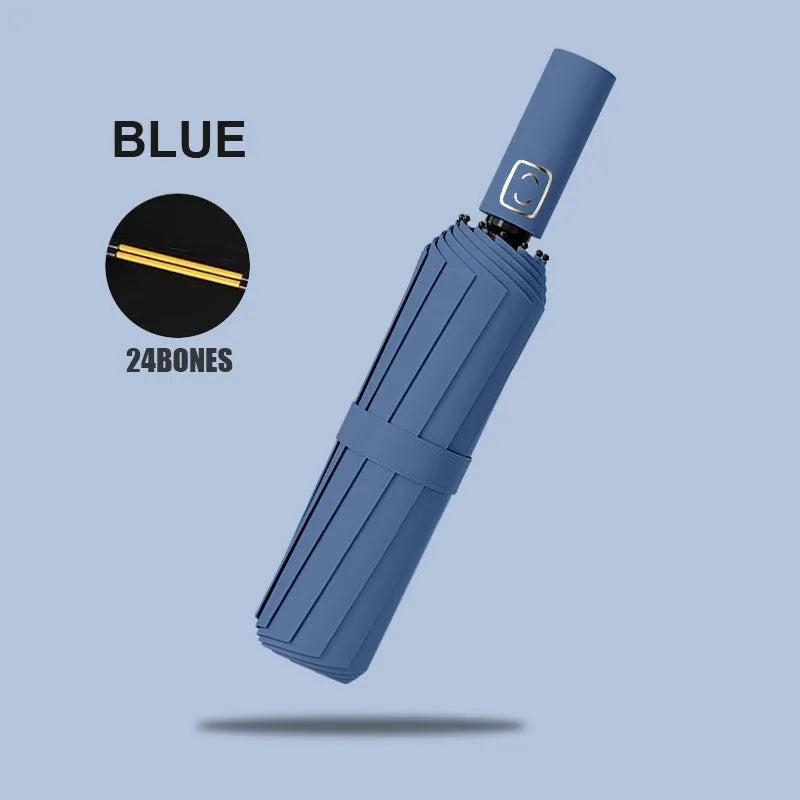 Grand parapluie automatique de couleur unie avec Protection UV