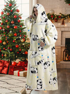 Robe de chambre homme et femme extra large en polaire Sherpa pour un confort extra