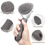 Brosse autonettoyante pour chien et chat