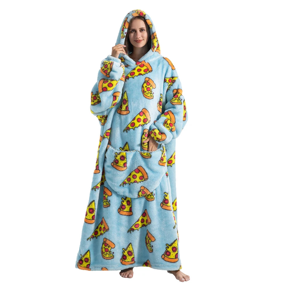 Robe de chambre homme et femme extra large en polaire Sherpa pour un confort extra