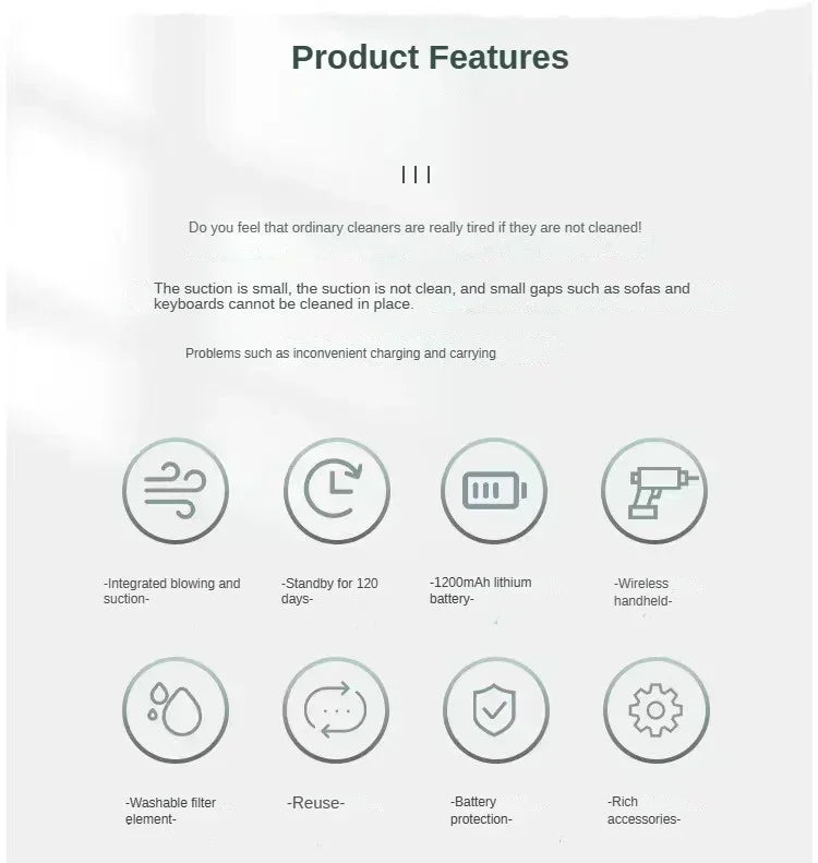 Aspirateur de voiture sans fil Xiaomi ultra puissant