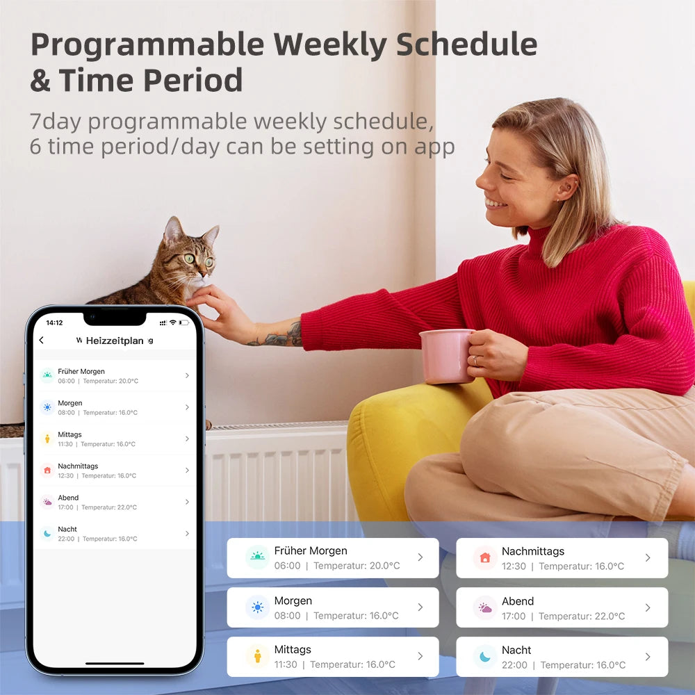 Vanne de radiateur thermostatique régulateur de température
