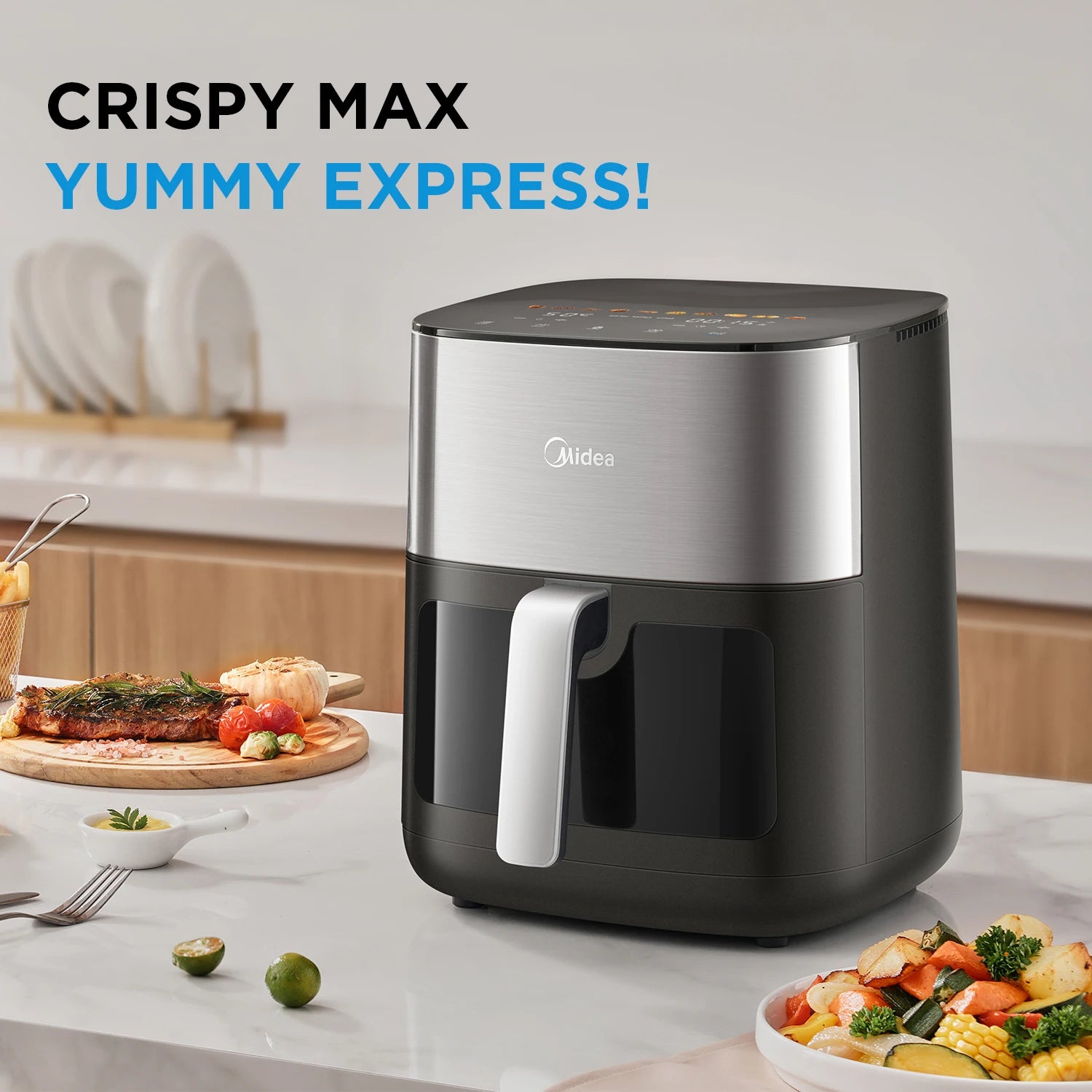 AirFryer (cuisson à Air chaud) 6,2 l XL, écran tactile, 2000W