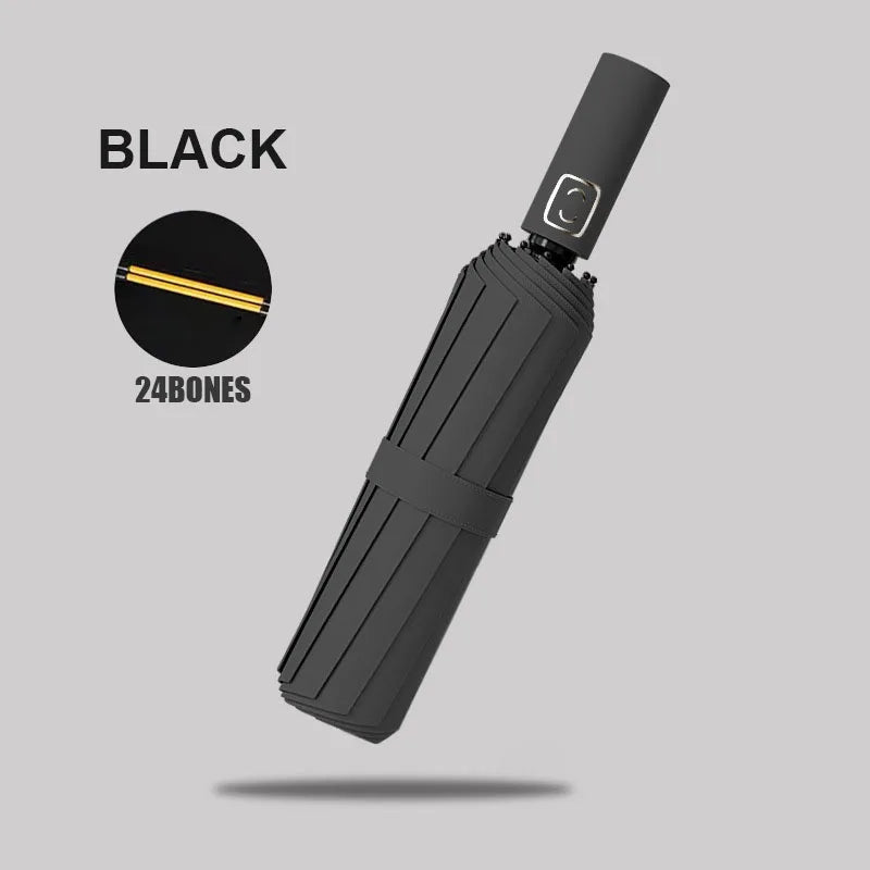 Grand parapluie automatique de couleur unie avec Protection UV