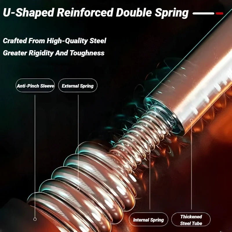 Barre de bras réglable en forme de U avec poignée en mousse