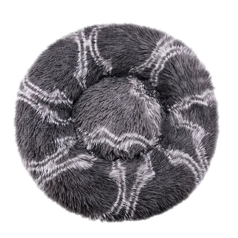 Lit lavable rond pour animaux de compagnie