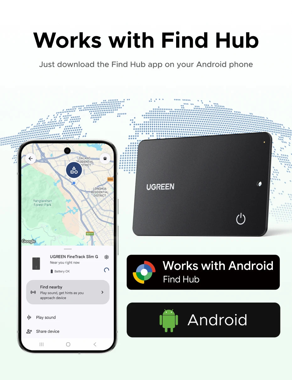 Localisateur objet format CB pour Android