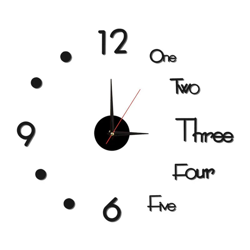 Horloge murale autocollante 40cm