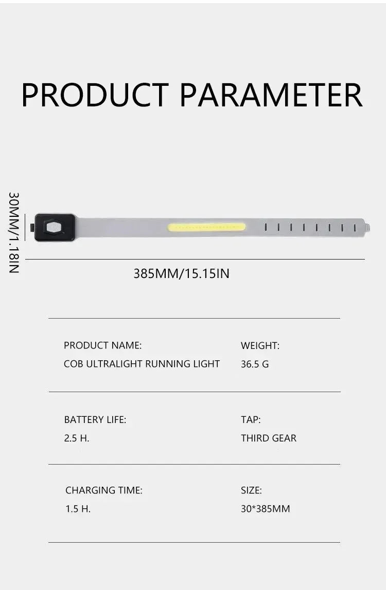 Brassard lumineux LED 350mAh