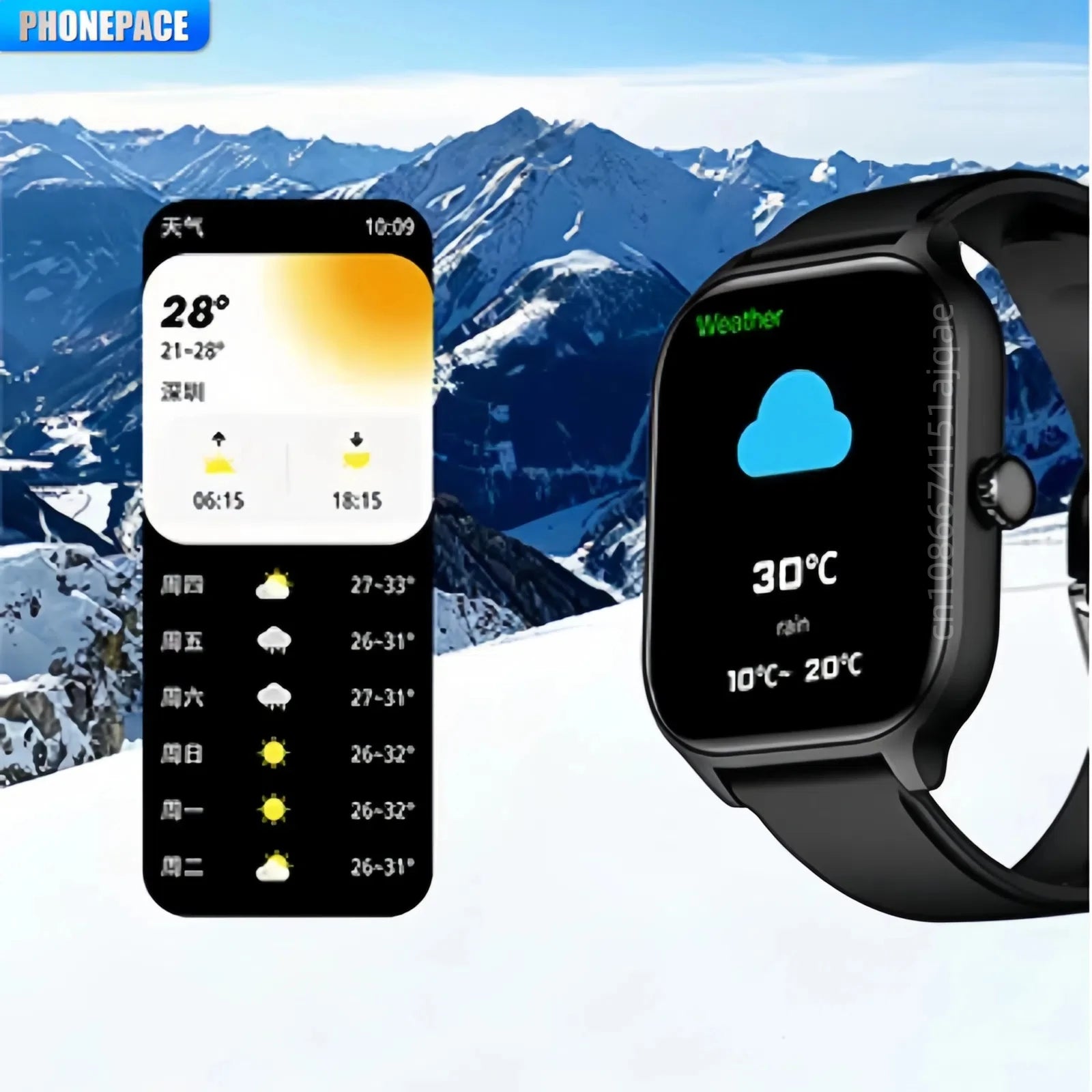 Montre intelligente Bluetooth Android/Iphone