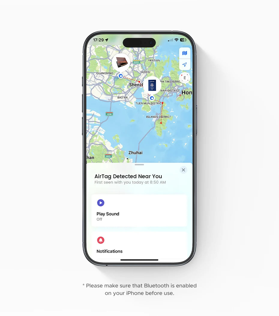 Localisateur objet format CB pour IOS Apple
