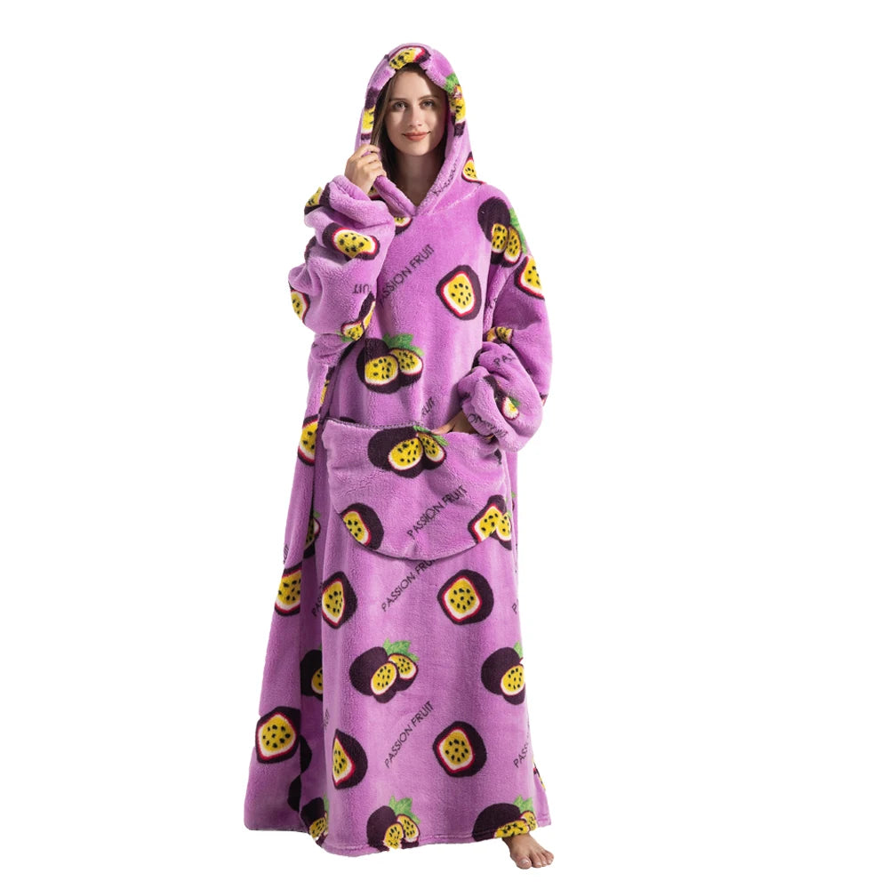 Robe de chambre homme et femme extra large en polaire Sherpa pour un confort extra