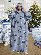 Robe de chambre homme et femme extra large en polaire Sherpa pour un confort extra