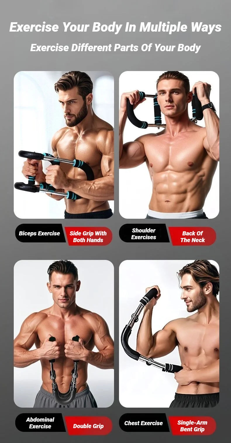 Barre de bras réglable en forme de U avec poignée en mousse