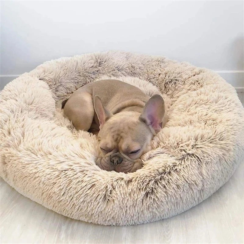 Lit lavable rond pour animaux de compagnie