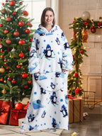 Robe de chambre homme et femme extra large en polaire Sherpa pour un confort extra