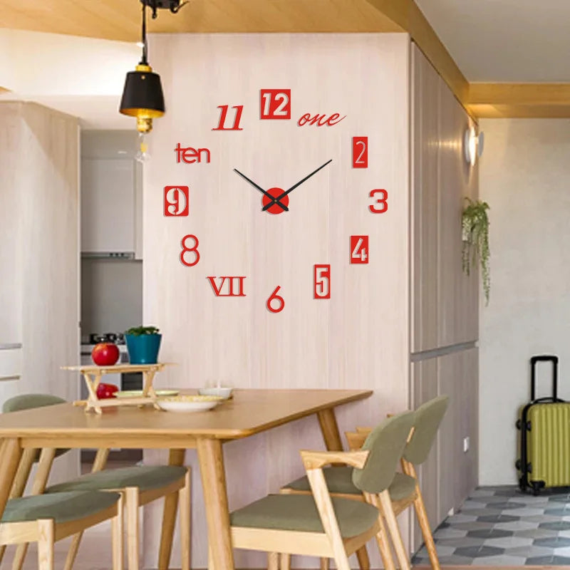 Horloge murale autocollante 40cm